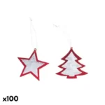 Set de decorations de noel 145898 100 unites _6871. Bienvenue chez DIAYTAR COTE D'IVOIRE - Où Chaque Article Est une Découverte. Naviguez à travers nos offres et laissez-vous surprendre par des trésors cachés qui enrichiront votre vie.