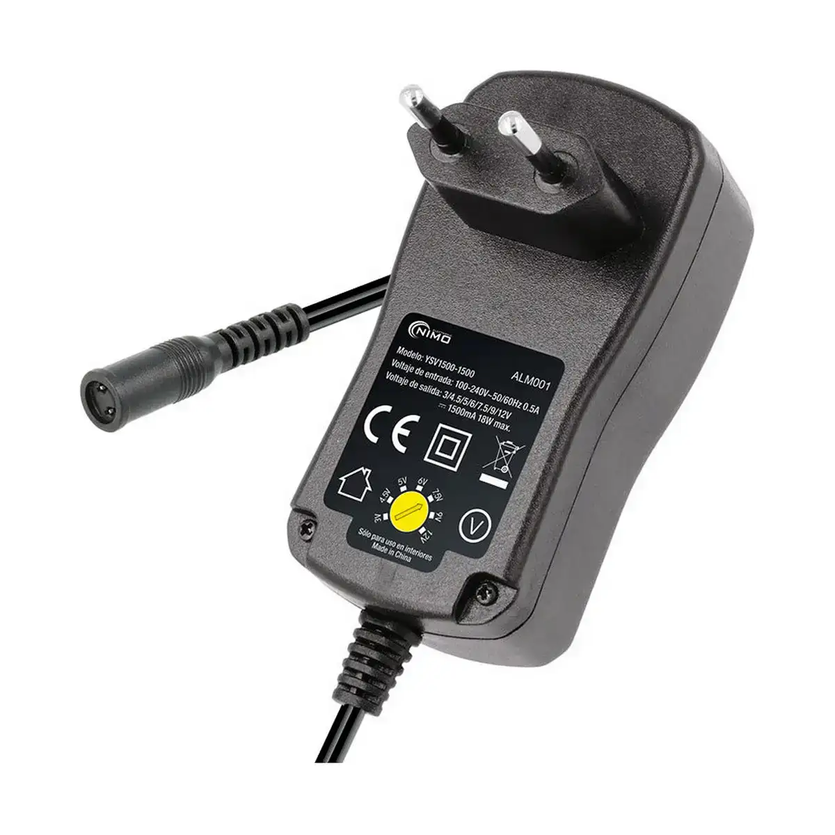Adaptateur de courant nimo 3 12 v 18 w_9289. Plongez dans l'Expérience DIAYTAR COTE D'IVOIRE - Où Chaque Produit a une Histoire. Explorez notre boutique en ligne pour trouver des articles qui incarnent la passion et la créativité du Côte d'Ivoire.