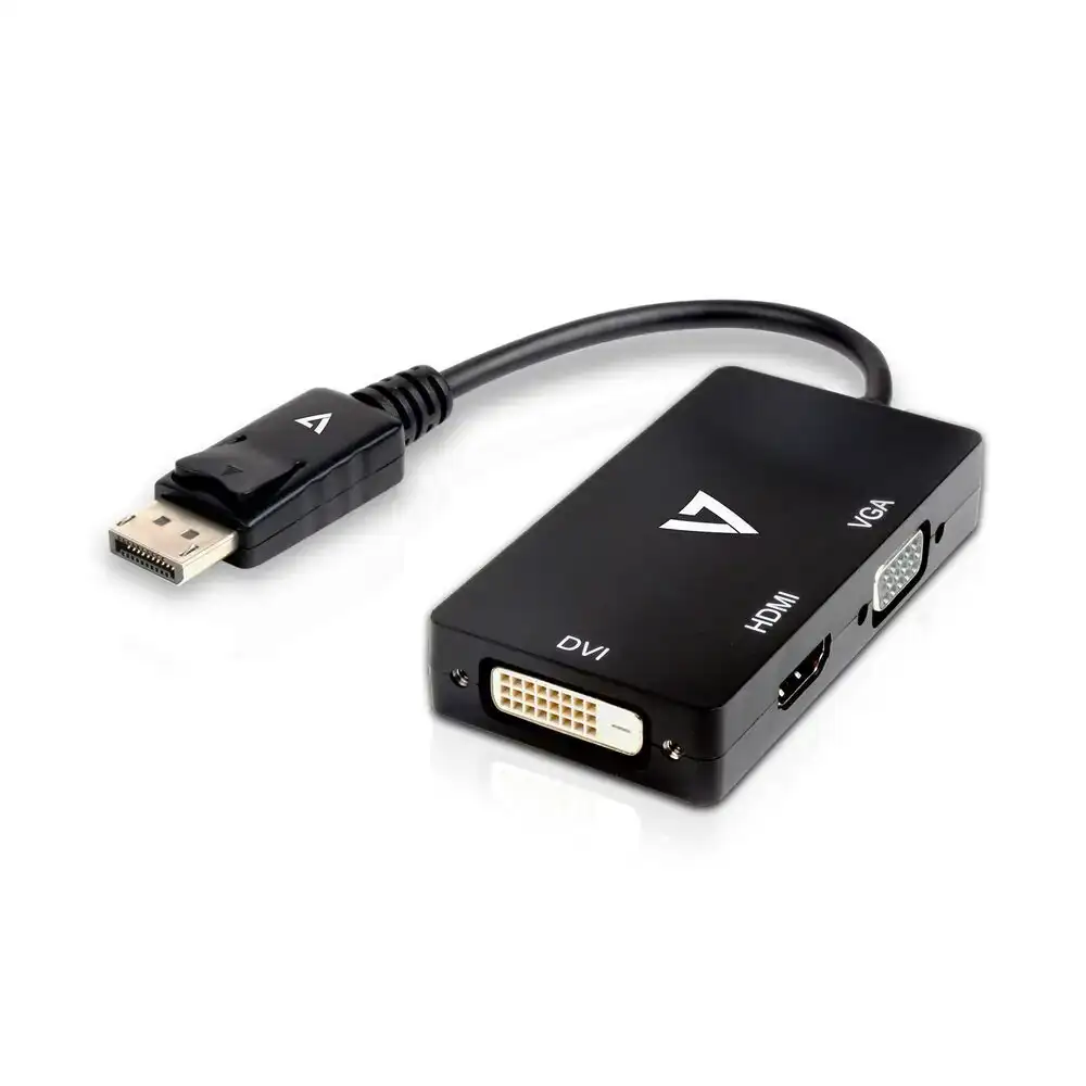 Adaptateur mini displayport vers vga dvi hdmi v7 v7dp vgadvihdmi 1e noir_9824. DIAYTAR COTE D'IVOIRE - Votre Portail Vers l'Exclusivité. Explorez notre boutique en ligne pour trouver des produits uniques et exclusifs, conçus pour les amateurs de qualité.