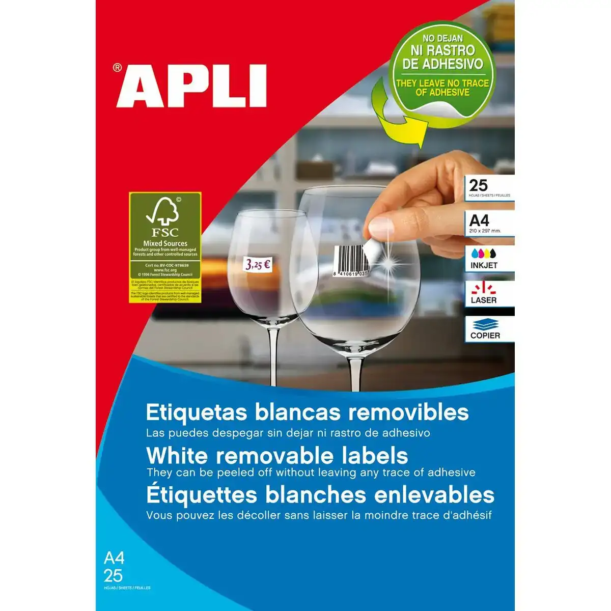 Adhesifs etiquettes apli 10199 blanc 35 6 x 16 9 mm a4 25 volets_5422. DIAYTAR COTE D'IVOIRE - Votre Plateforme Shopping de Confiance. Naviguez à travers nos rayons et choisissez des produits fiables qui répondent à vos besoins quotidiens.