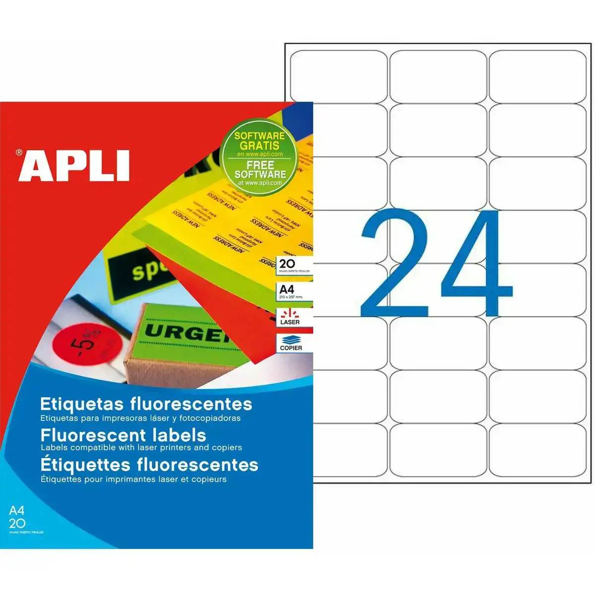 Adhesifs etiquettes apli 64 x 33 9 mm jaune a4 20 volets_7334. DIAYTAR COTE D'IVOIRE - Où Chaque Produit a sa Place. Parcourez notre catalogue et choisissez des articles qui s'intègrent parfaitement à votre style et à votre espace.