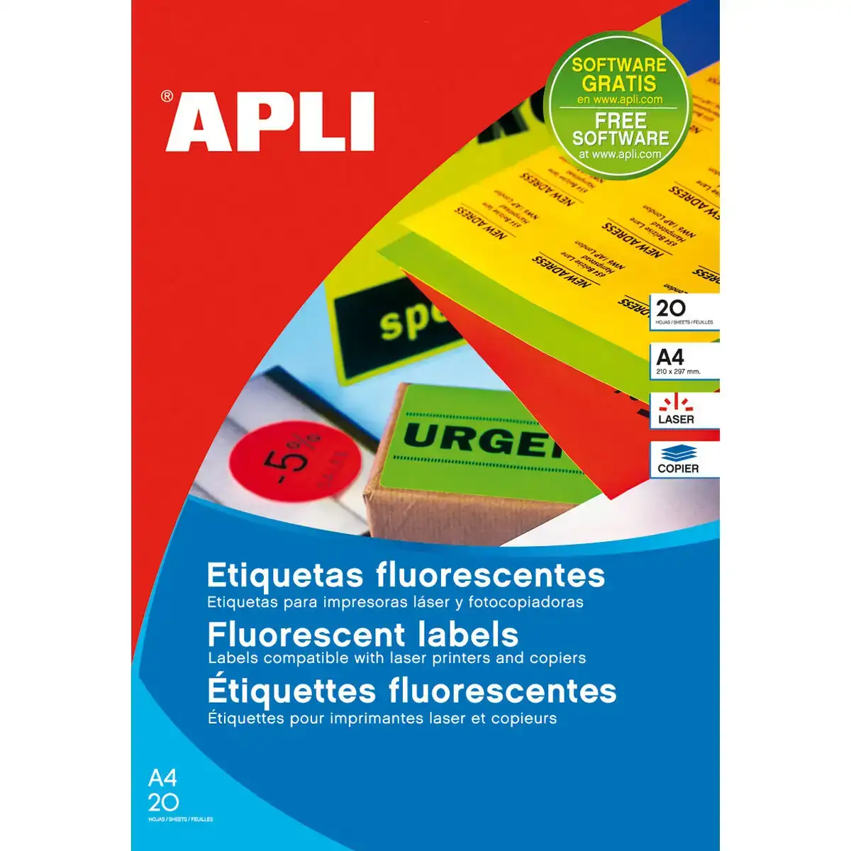 Adhesifs etiquettes apli orange a4 20 volets 210 x 297 mm_2663. DIAYTAR COTE D'IVOIRE - Votre Destination pour un Shopping Unique. Parcourez notre catalogue et trouvez des articles qui vous inspirent et vous édifient.