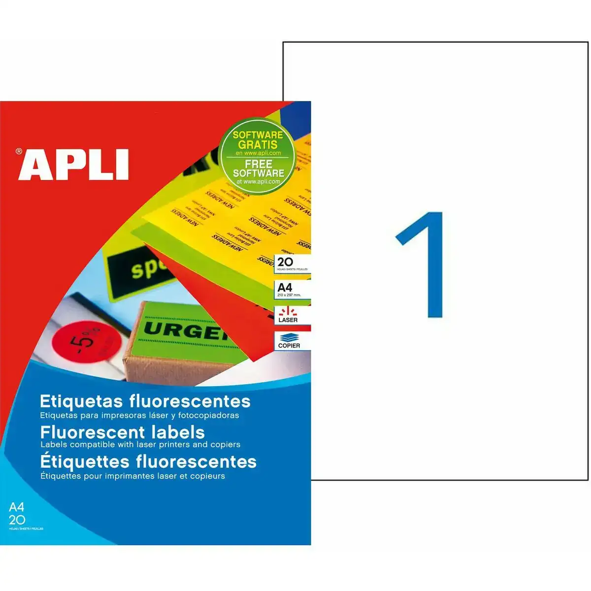 Adhesifs etiquettes apli vert a4 20 volets 210 x 297 mm_4443. DIAYTAR COTE D'IVOIRE - L'Art de Choisir, l'Art de S'émerveiller. Explorez notre gamme de produits et laissez-vous émerveiller par des créations authentiques et des designs modernes.