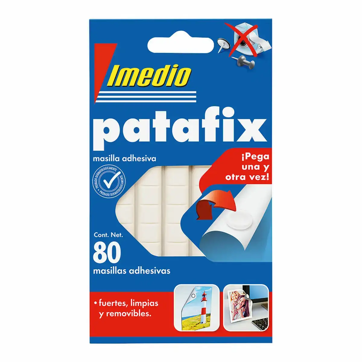Adhesifs imedio patafix 80 unites _7196. DIAYTAR COTE D'IVOIRE - Votre Boutique en Ligne, Votre Histoire. Explorez notre sélection et découvrez des produits qui reflètent votre parcours et vos aspirations, un achat à la fois.