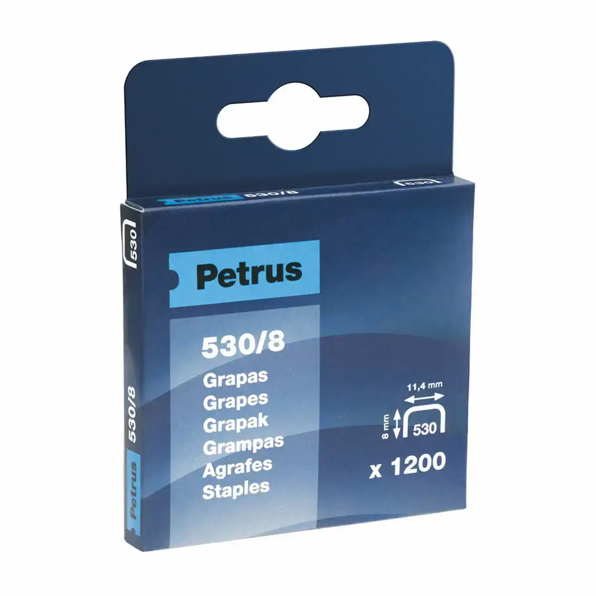 Agrafes petrus 77514 530 8 mm 1200 unites_8843. DIAYTAR COTE D'IVOIRE - Où Choisir Devient un Acte de Découverte. Découvrez notre gamme et choisissez des produits qui éveillent votre curiosité et élargissent vos horizons.