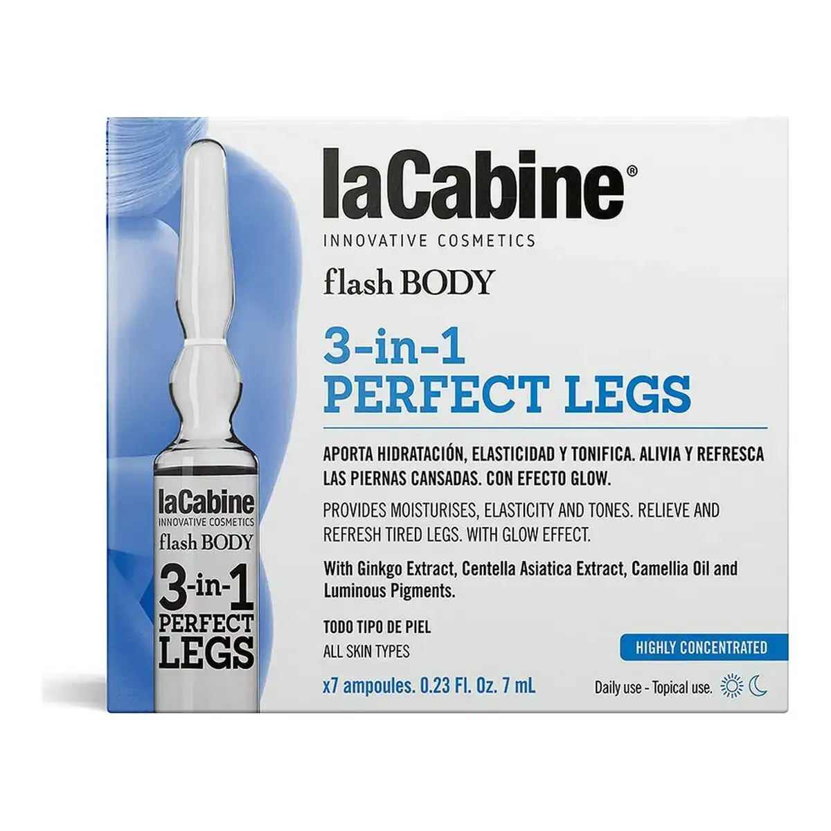 Ampoules flash body lacabine 3 en 1 jambe 7 x 7 ml _3859. Bienvenue chez DIAYTAR COTE D'IVOIRE - Où Chaque Article Est une Découverte. Naviguez à travers nos offres et laissez-vous surprendre par des trésors cachés qui enrichiront votre vie.