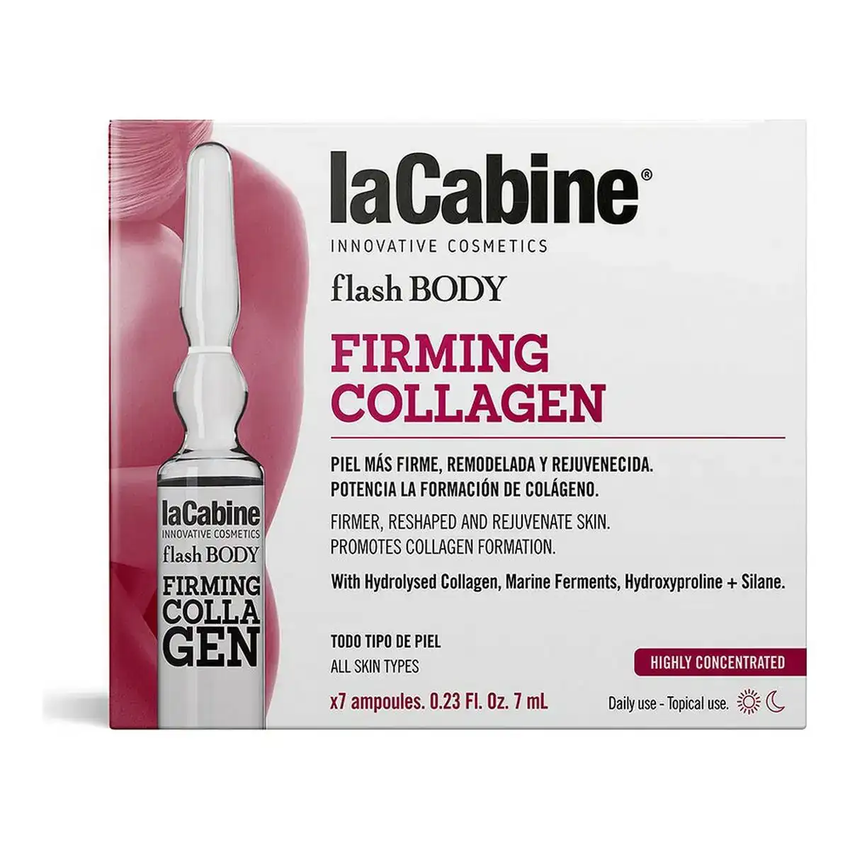 Ampoules flash body lacabine raffermissant collagene 7 x 7 ml _4954. Plongez dans le Monde de DIAYTAR COTE D'IVOIRE - Où Chaque Article Raconte une Histoire. Explorez notre vaste assortiment et choisissez des produits qui vous parlent et reflètent votre style unique.
