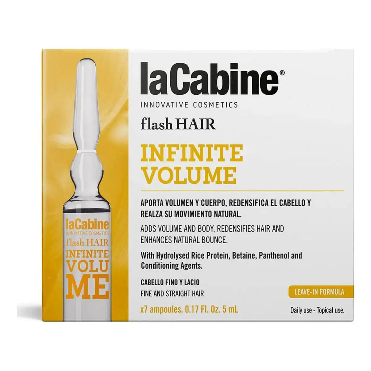 Ampoules lacabine flash hair donne du volume 7 pcs _9266. DIAYTAR COTE D'IVOIRE - Votre Boutique en Ligne, Votre Identité. Naviguez à travers notre plateforme et choisissez des articles qui expriment qui vous êtes et ce que vous chérissez.