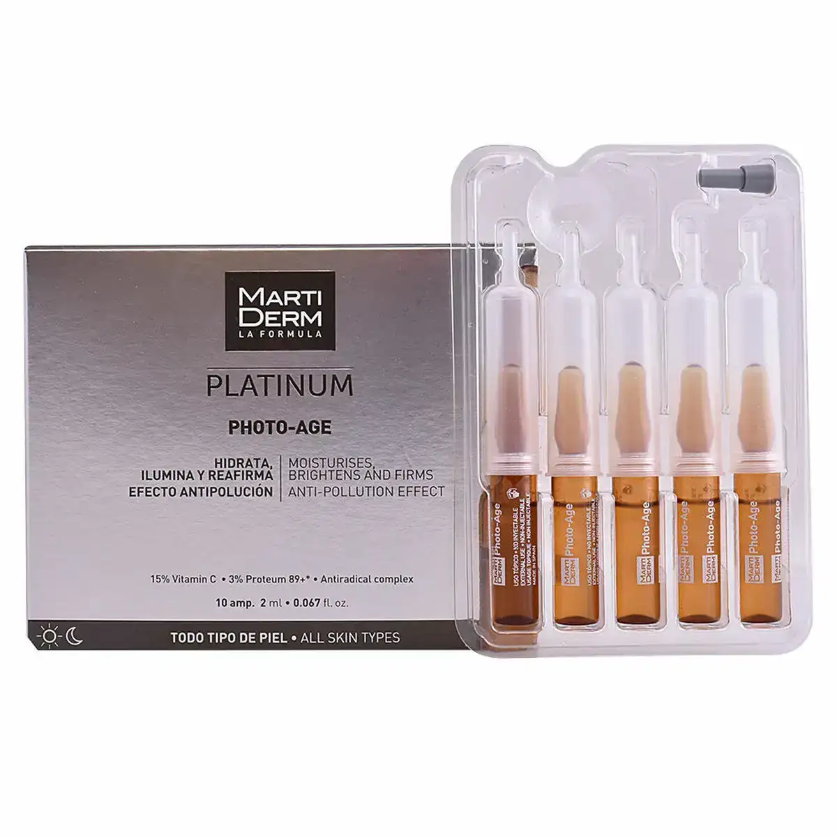 Ampoules martiderm platinum photo age antioxydante 10 x 2 ml _7460. DIAYTAR COTE D'IVOIRE - Votre Plateforme Shopping Engagée. Explorez notre catalogue et choisissez des produits qui reflètent notre dévouement envers la qualité et la satisfaction du client.