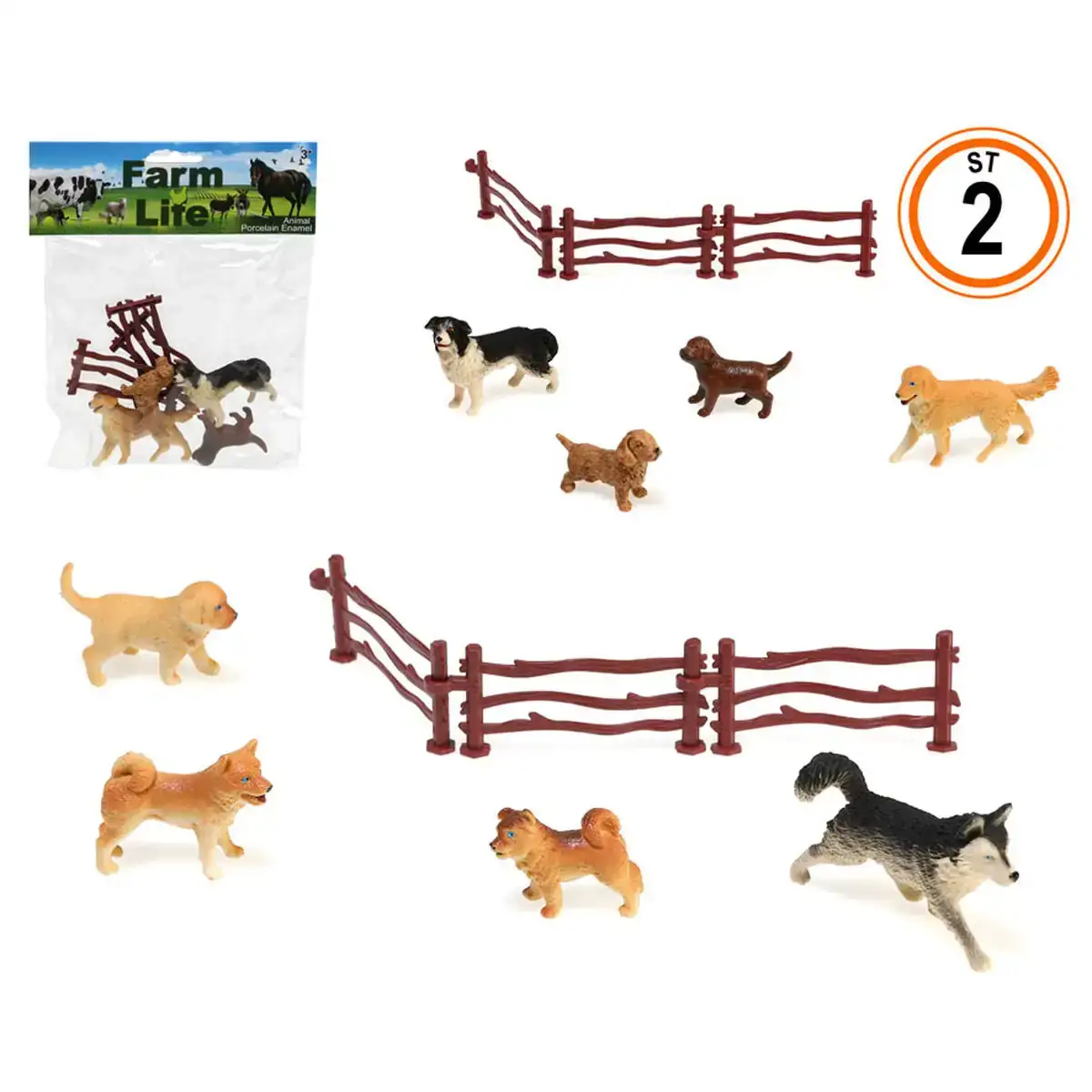 Animaux chien lot 20 x 20 x 18 cm_7461. DIAYTAR COTE D'IVOIRE - L'Art de Choisir, l'Art de S'émerveiller. Explorez notre boutique en ligne et choisissez des articles qui éveillent votre sens de l'émerveillement.