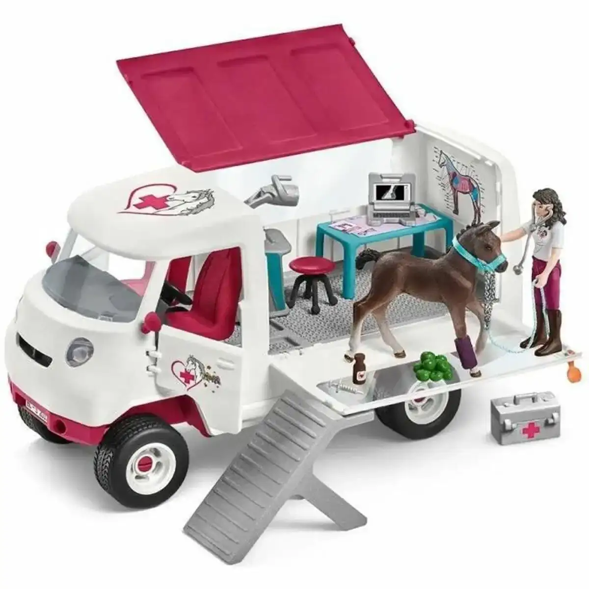 Animaux schleich mobile vet with hanoverian foal_2019. DIAYTAR COTE D'IVOIRE - Où le Shopping Devient une Aventure Culturelle. Plongez dans notre univers de produits qui célèbrent l'héritage et l'artisanat du Côte d'Ivoire.