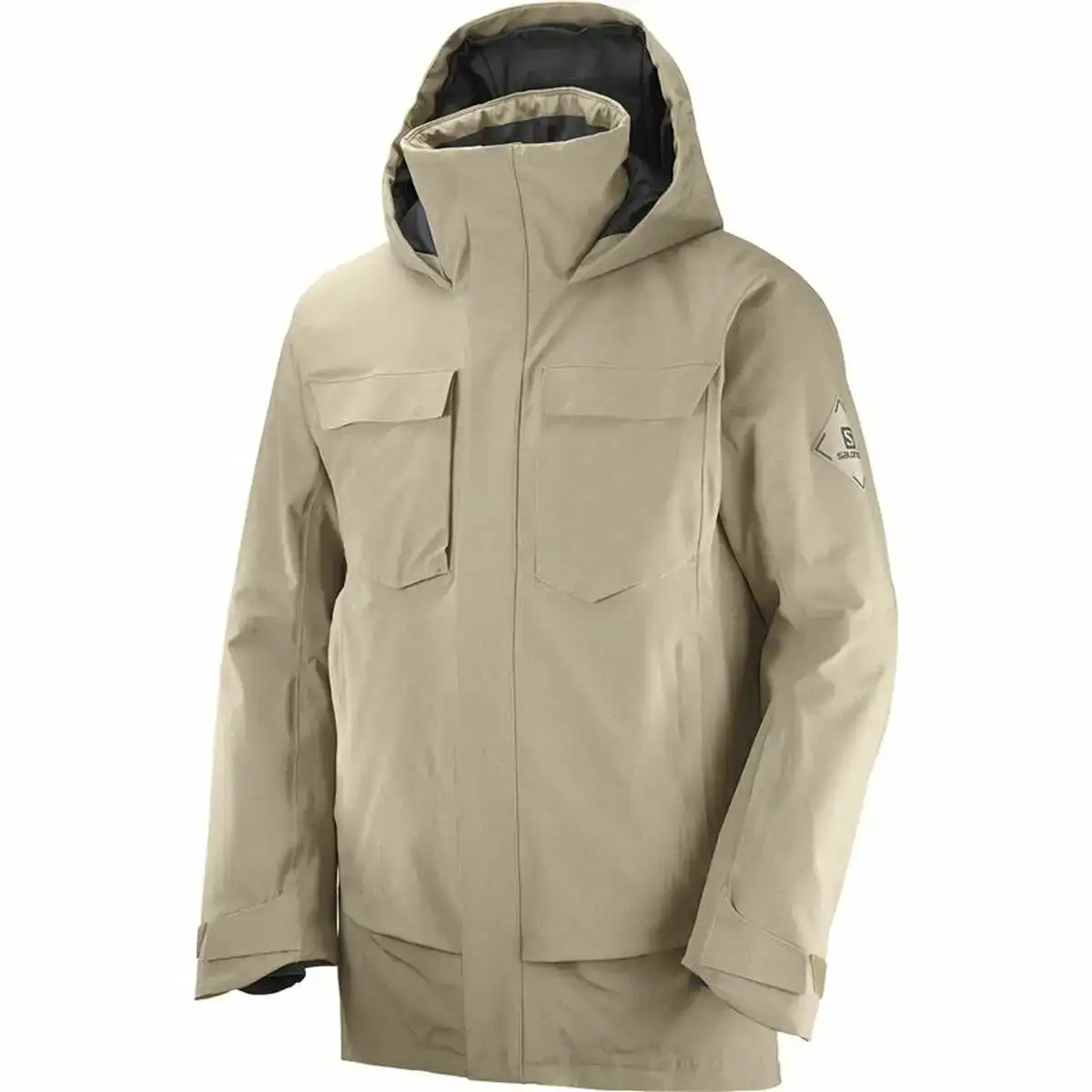 Anorak de ski salomon stance cargo beige homme_1947. DIAYTAR COTE D'IVOIRE - L'Art de Vivre en Couleurs et en Styles. Parcourez notre sélection et trouvez des articles qui reflètent votre personnalité et votre goût pour la vie.