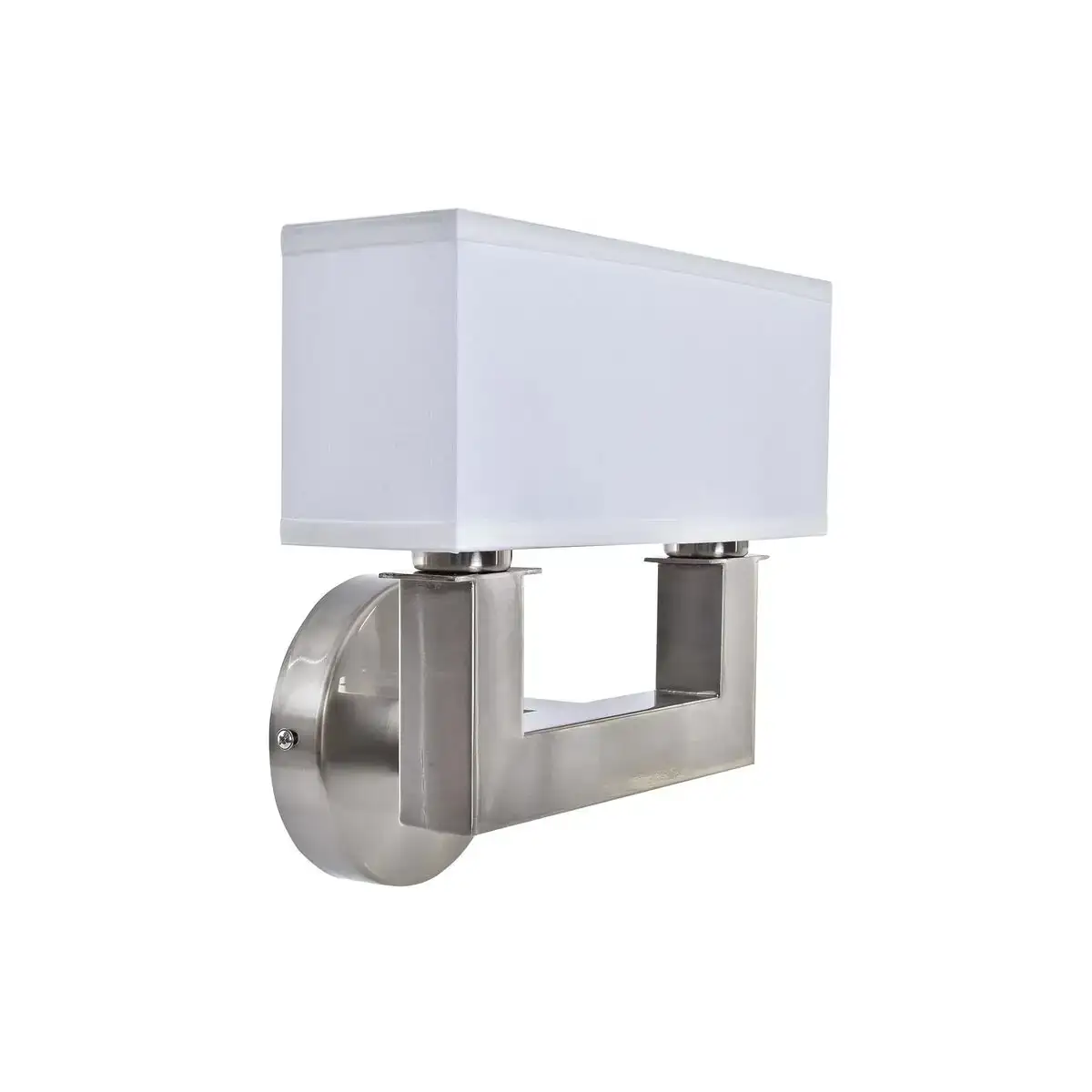 Applique dkd home decor argente metal polyester blanc 220 v 40 w 25 x 14 x 24 cm _5878. DIAYTAR COTE D'IVOIRE - Votre Destination pour un Shopping Réfléchi. Découvrez notre gamme variée et choisissez des produits qui correspondent à vos valeurs et à votre style de vie.