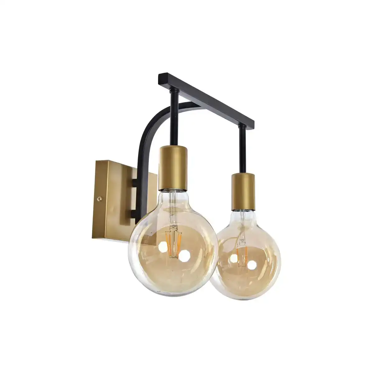 Applique dkd home decor verre noir dore metal 220 v 50 w 30 x 18 x 22 cm _5297. DIAYTAR COTE D'IVOIRE - Là où le Shopping Devient une Expérience. Naviguez à travers notre catalogue diversifié et découvrez des produits qui ajoutent de la couleur et de la passion à votre vie.