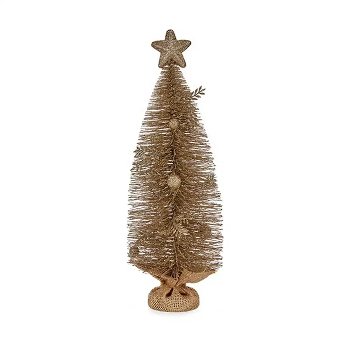 Arbre de noel avec etoile 23 x 14 5 x 46 cm champagne_3776. Bienvenue sur DIAYTAR COTE D'IVOIRE - Votre Fenêtre sur le Shopping Moderne. Parcourez notre boutique en ligne et découvrez des produits qui incarnent l'évolution du style et de la qualité.