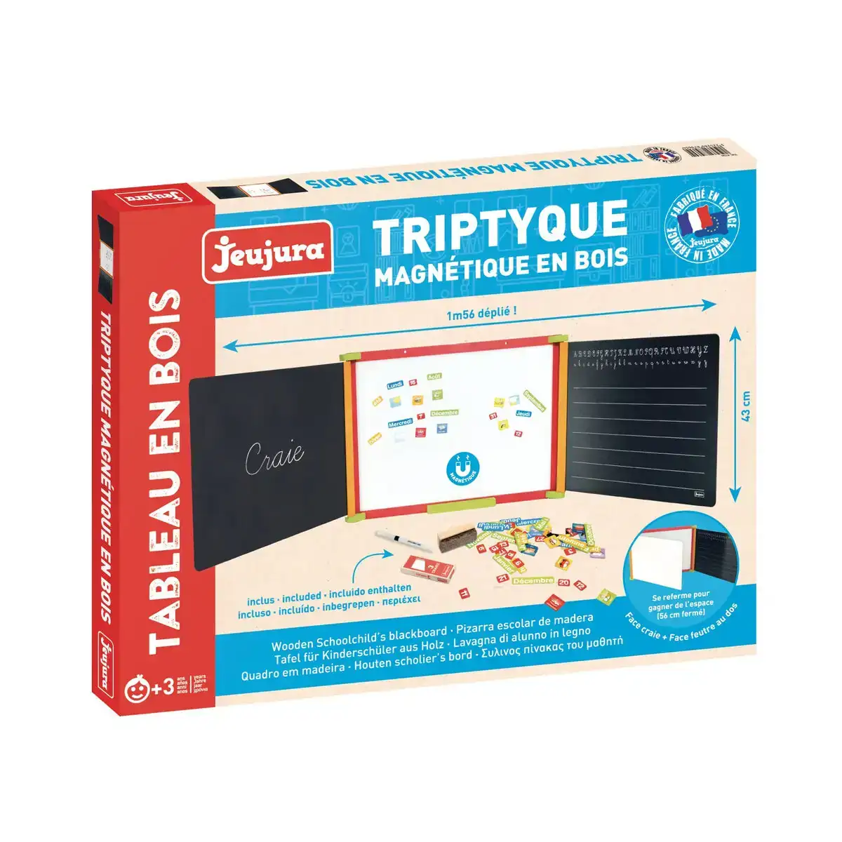 Ardoise double face jeujura triptych wooden table 3 faces magnetique_7180. Bienvenue dans l'univers captivant de DIAYTAR COTE D'IVOIRE - Votre Plateforme de Shopping Tout-en-Un. Parcourez notre boutique en ligne pour découvrir des produits uniques, allant des articles ménagers aux élégants accessoires de mode.