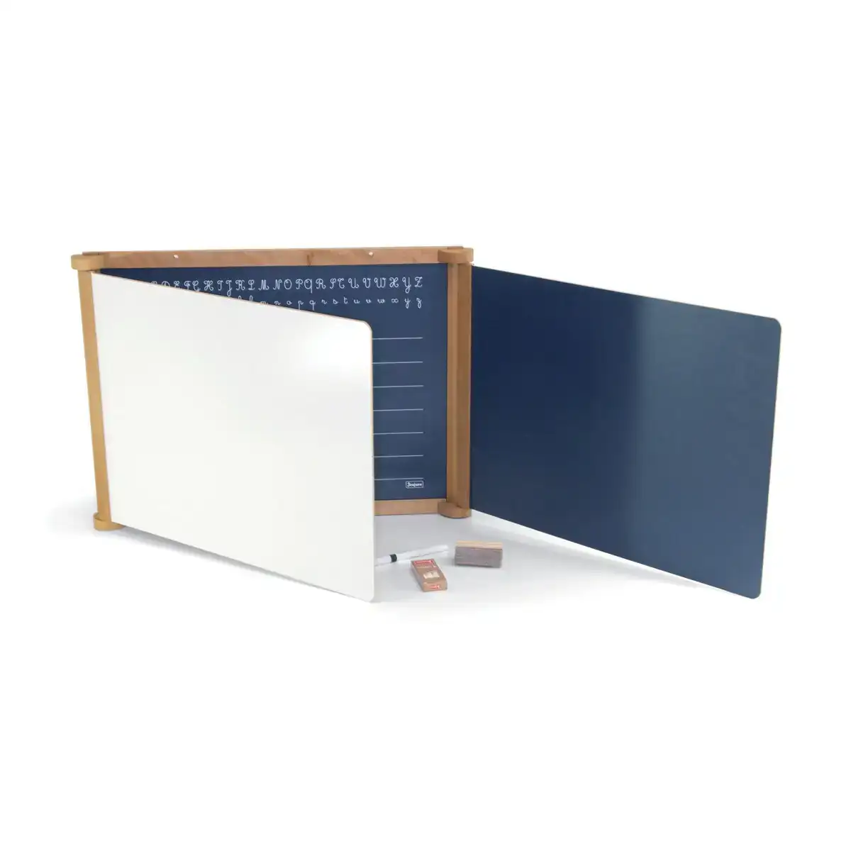 Ardoise double face jeujura wooden triptych_2302. DIAYTAR COTE D'IVOIRE - Là où le Chic Rencontre la Tradition. Naviguez à travers notre catalogue et choisissez des produits qui équilibrent l'élégance intemporelle et l'innovation moderne.