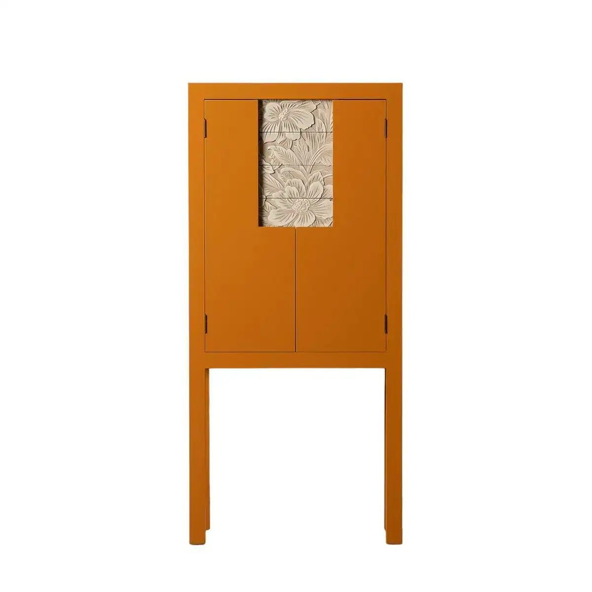 Armoire oriental chic 60 x 30 x 130 cm orange bois mdf dmf_8227. DIAYTAR COTE D'IVOIRE - Votre Boutique en Ligne, Votre Choix Illimité. Parcourez nos rayons et découvrez des produits qui vous inspirent, de la mode à la maison et bien plus.