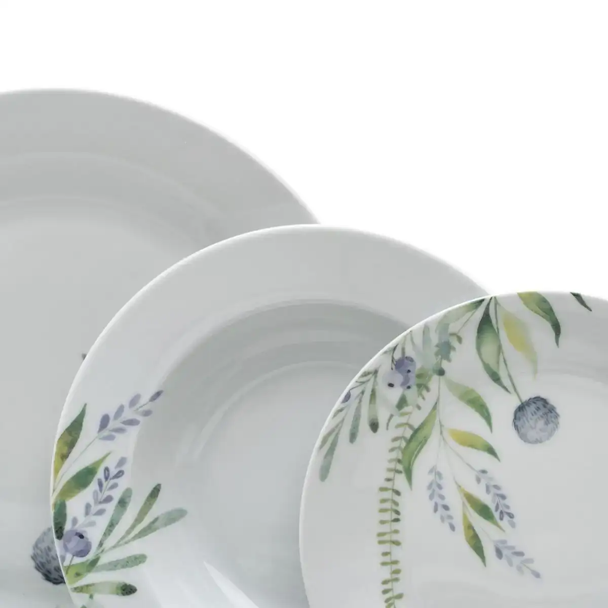 Assietes 18 pieces porcelaine lavande_5099. DIAYTAR COTE D'IVOIRE - Où Choisir est un Plaisir Responsable. Parcourez notre catalogue et choisissez des produits qui incarnent notre engagement envers des pratiques durables et éthiques.
