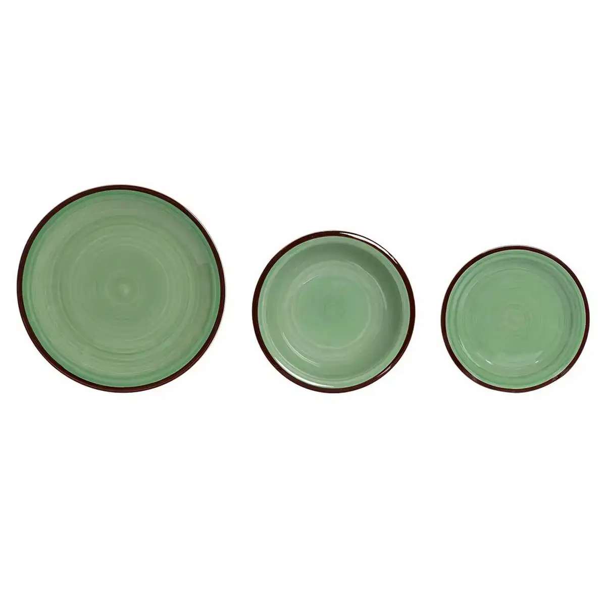 Assietes dkd home decor 26 5 x 26 5 x 3 cm vert plastique gres 18 pieces_2003. DIAYTAR COTE D'IVOIRE - Où Chaque Achat Raconte une Histoire. Parcourez notre boutique en ligne pour trouver des articles qui évoquent le savoir-faire et la tradition du Côte d'Ivoire.