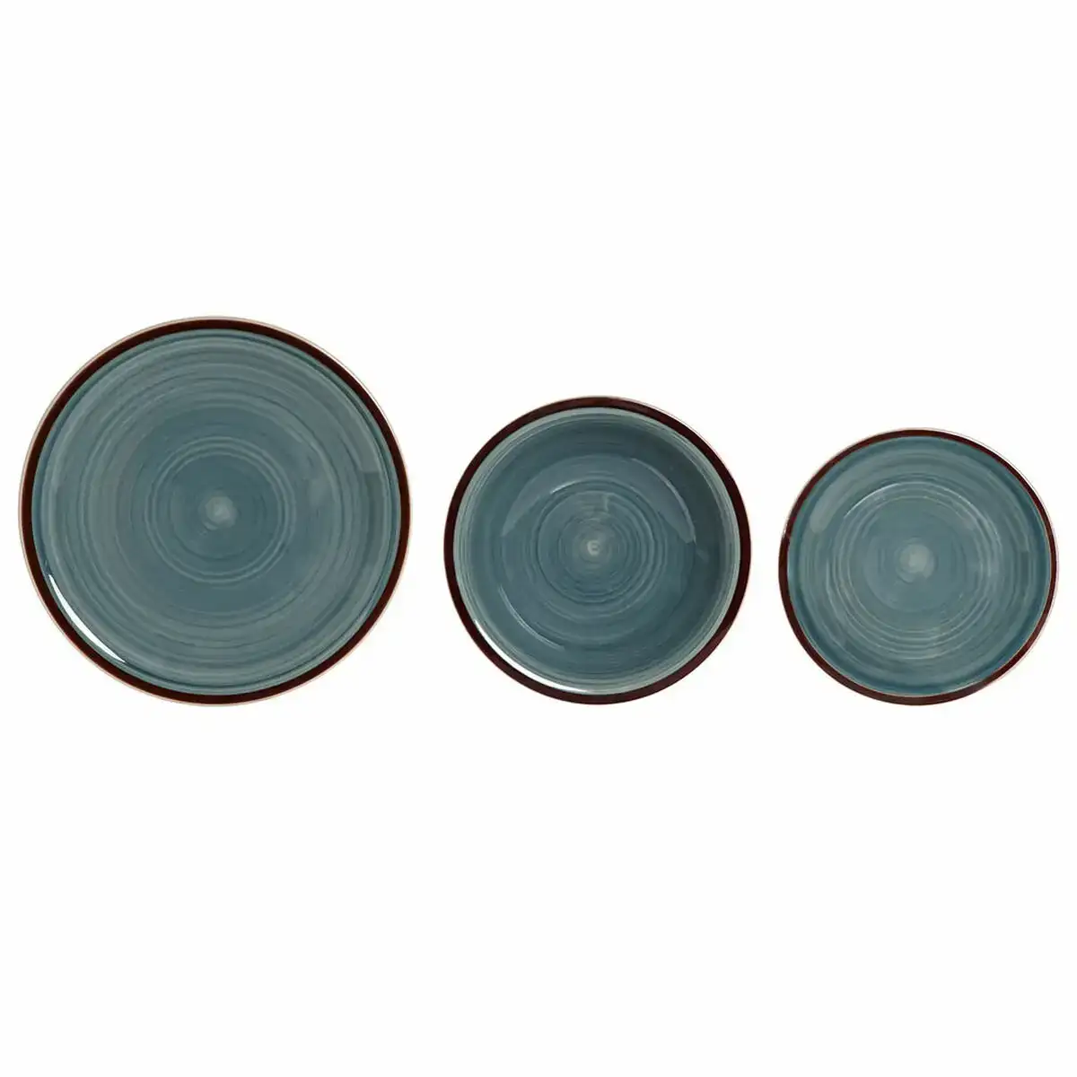 Assietes dkd home decor bleu plastique gres 18 pieces 26 5 x 26 5 x 3 cm_2416. DIAYTAR COTE D'IVOIRE - L'Art de Choisir, l'Art de Vivre. Parcourez notre boutique en ligne et choisissez parmi des produits de qualité qui ajoutent de l'élégance à votre quotidien.