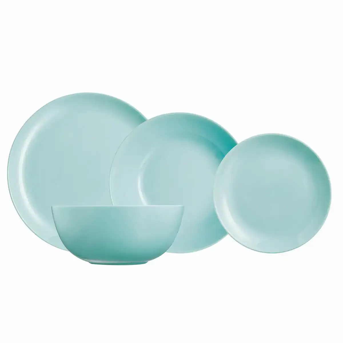 Assietes luminarc diwali turquesa turquoise verre 19 pieces_4359. DIAYTAR COTE D'IVOIRE - Où Choisir est un Voyage Cultuel. Explorez notre boutique en ligne et découvrez des produits qui célèbrent la richesse et la diversité culturelle du Côte d'Ivoire.