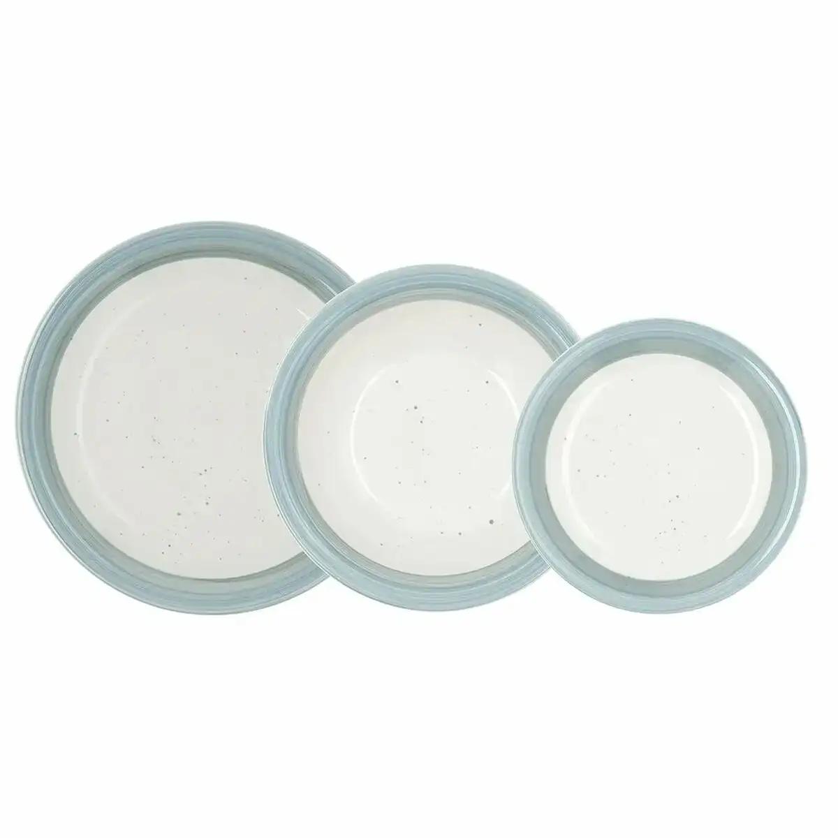Assietes quid allegra aqua bleu blanc ceramique bicolore 18 pieces_3957. DIAYTAR COTE D'IVOIRE - Votre Plateforme Shopping Engagée. Explorez notre catalogue et choisissez des produits qui reflètent notre dévouement envers la qualité et la satisfaction du client.