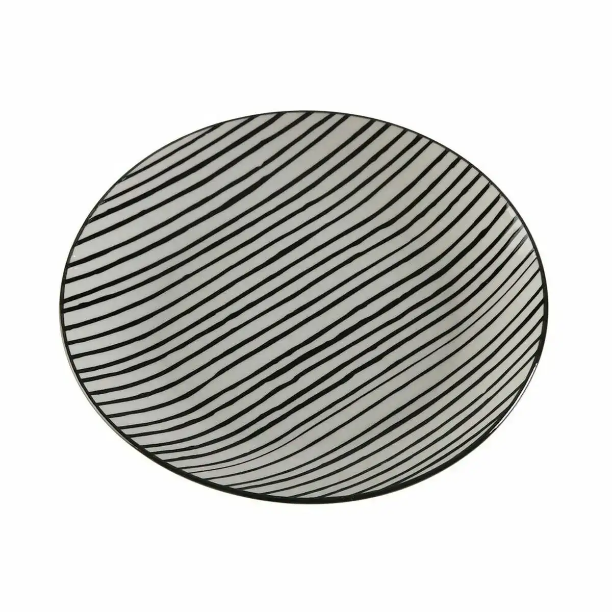 Assiette a dessert versa noir porcelaine_2348. DIAYTAR COTE D'IVOIRE - L'Artisanat à Portée de Clic. Découvrez notre boutique en ligne pour trouver des produits uniques qui célèbrent la créativité et l'artisanat sénégalais.