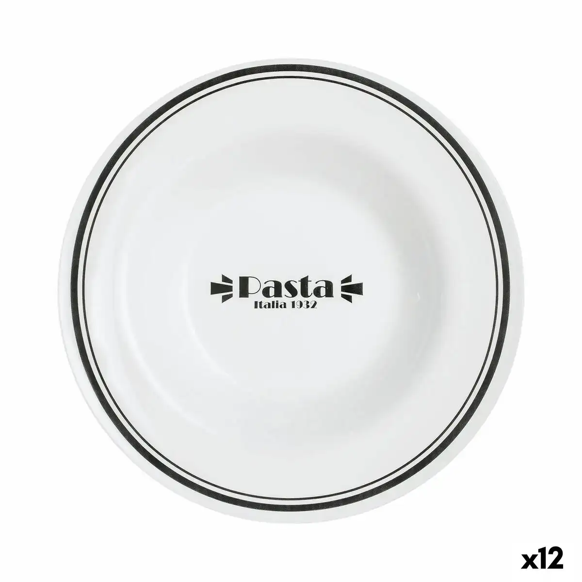 Assiette a pates luminarc friends time bistro blanc noir verre 28 5 cm 12 unites _8590. Bienvenue chez DIAYTAR COTE D'IVOIRE - Où Chaque Objet a sa Propre Histoire. Découvrez notre sélection soigneusement choisie et choisissez des produits qui racontent le patrimoine sénégalais.