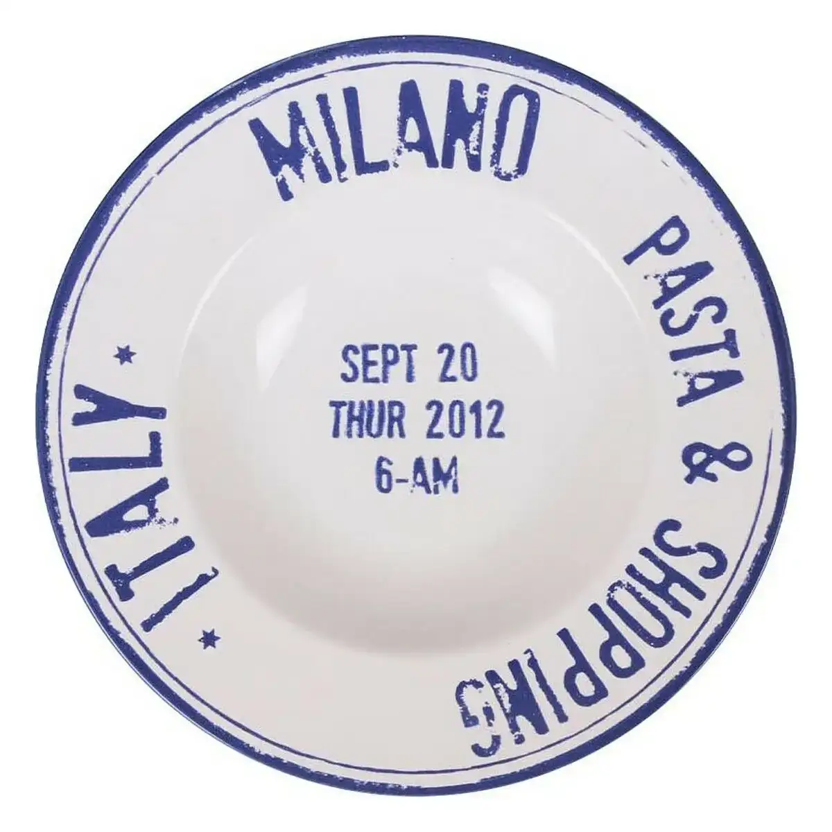 Assiette a pates santa clara milano porcelaine o 28 cm bleu_3002. DIAYTAR COTE D'IVOIRE - L'Art de Choisir, l'Art de Se Distinquer. Naviguez à travers notre catalogue et choisissez des produits qui ajoutent une note d'élégance à votre style unique.