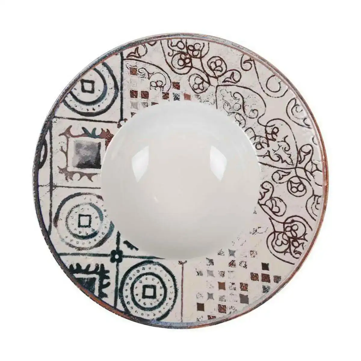 Assiette creuse la mediterranea grecia porcelaine o 28 cm_5343. Entrez dans l'Univers de DIAYTAR COTE D'IVOIRE - Où Choisir est un Plaisir. Explorez notre gamme variée et trouvez des articles qui parlent à votre cœur et à votre style.