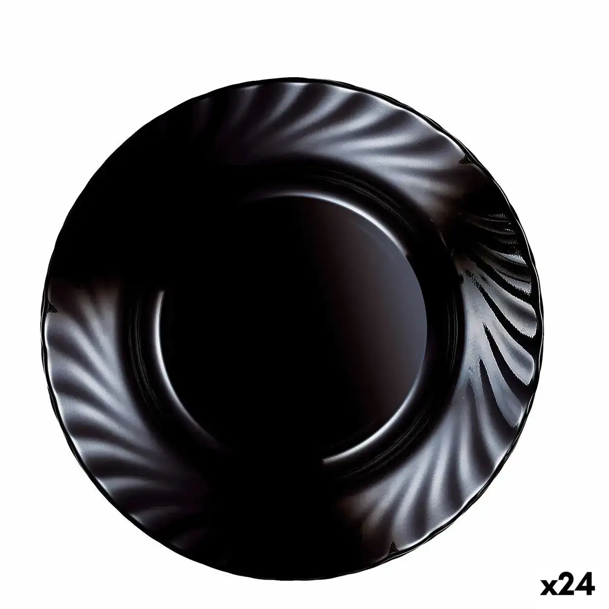 Assiette creuse luminarc trianon noir verre o 22 5 cm 24 unites _6635. DIAYTAR COTE D'IVOIRE - Là où la Qualité est Non Négociable. Parcourez notre boutique en ligne pour découvrir des produits qui incarnent le raffinement et l'excellence du Côte d'Ivoire.
