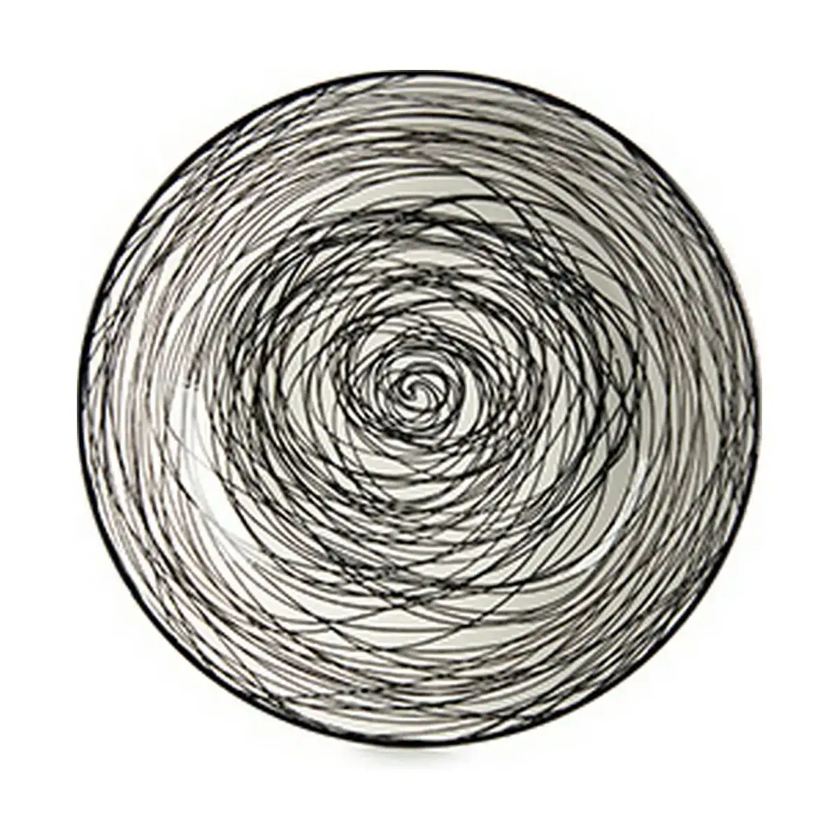 Assiette creuse rayures porcelaine noir blanc 20 x 4 7 x 20 cm_5991. DIAYTAR COTE D'IVOIRE - Votre Boutique en Ligne, Votre Choix Illimité. Parcourez nos rayons et découvrez des produits qui vous inspirent, de la mode à la maison et bien plus.