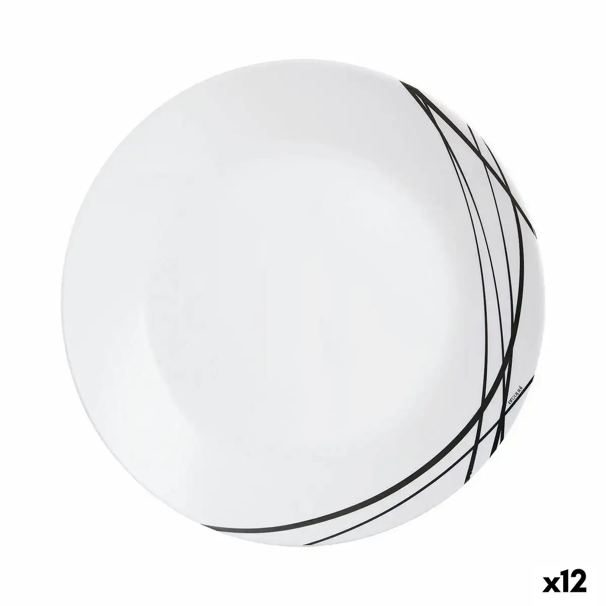 Assiette plate arcopal domitille negro bicolore verre 25 cm 12 unites _5674. DIAYTAR COTE D'IVOIRE - Votre Passage vers l'Exceptionnel. Naviguez à travers notre sélection minutieuse et découvrez des articles qui apportent une touche spéciale à chaque instant de votre vie.