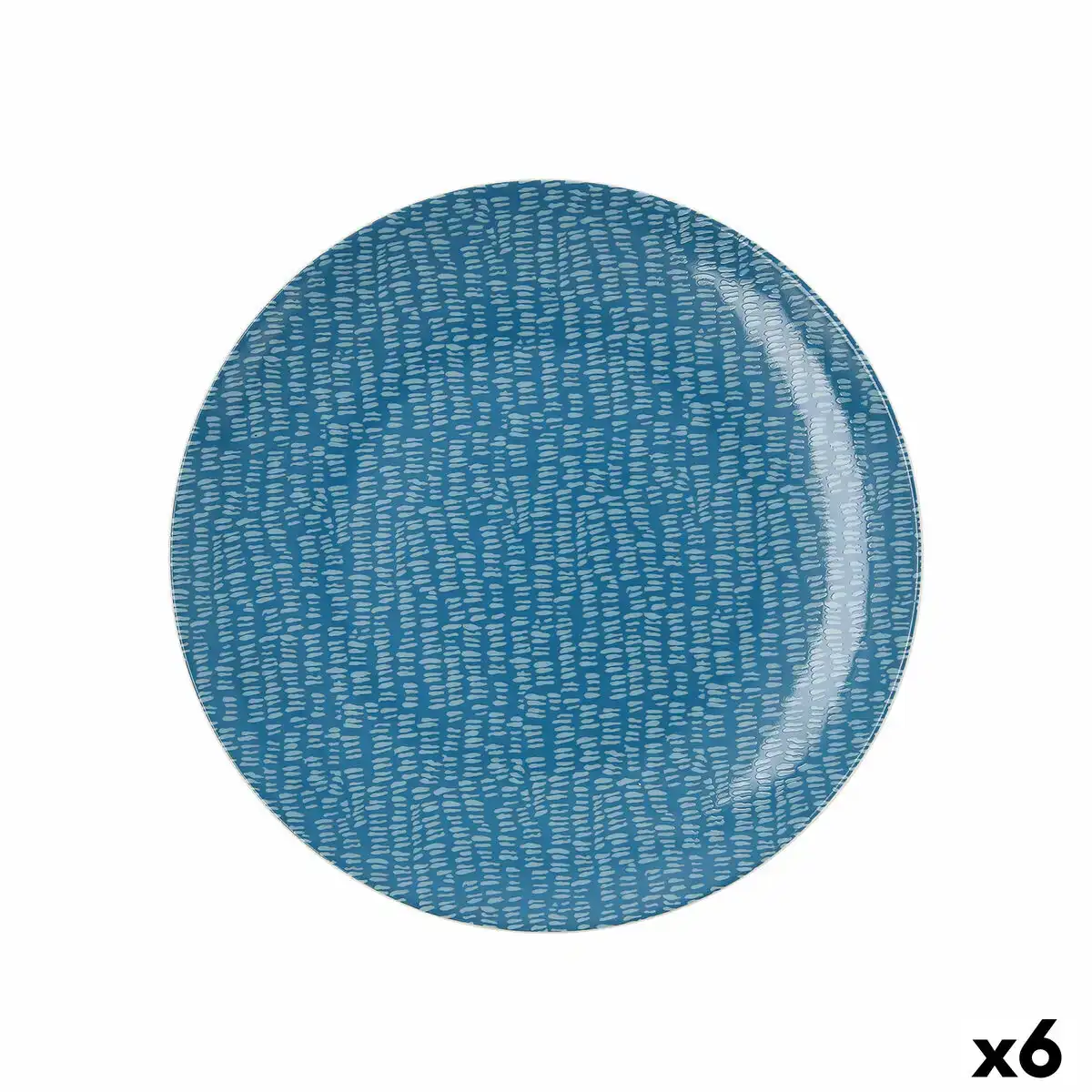 Assiette plate ariane ripple ceramique bleu 25 cm 6 unites _6948. DIAYTAR COTE D'IVOIRE - Là où le Shopping Devient une Expérience. Naviguez à travers notre catalogue diversifié et découvrez des produits qui ajoutent de la couleur et de la passion à votre vie.