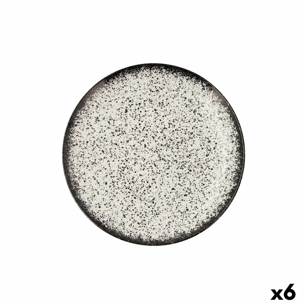 Assiette plate ariane rock ceramique noir o 24 cm 6 unites _7297. DIAYTAR COTE D'IVOIRE - L'Art de Vivre en Couleurs. Découvrez notre boutique en ligne et trouvez des produits qui ajoutent une palette vibrante à votre quotidien.