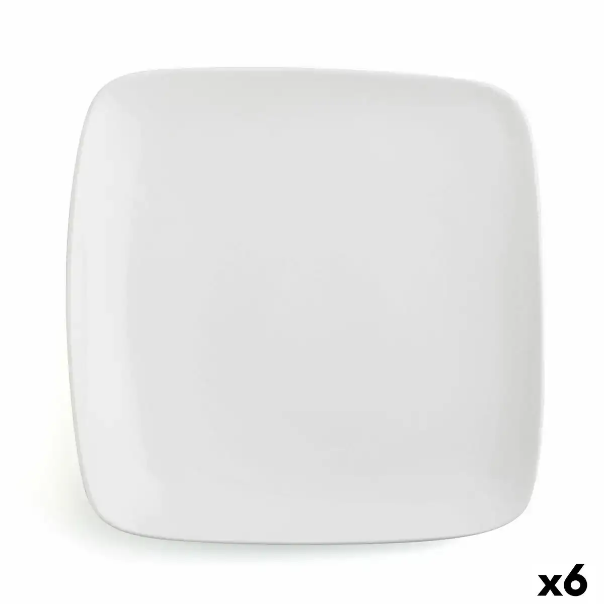 Assiette plate ariane vital carre ceramique blanc 30 x 22 cm 6 unites _9089. DIAYTAR COTE D'IVOIRE - Là où Choisir est un Acte d'Amour pour le Côte d'Ivoire. Explorez notre gamme et choisissez des produits qui célèbrent la culture et l'artisanat du pays.
