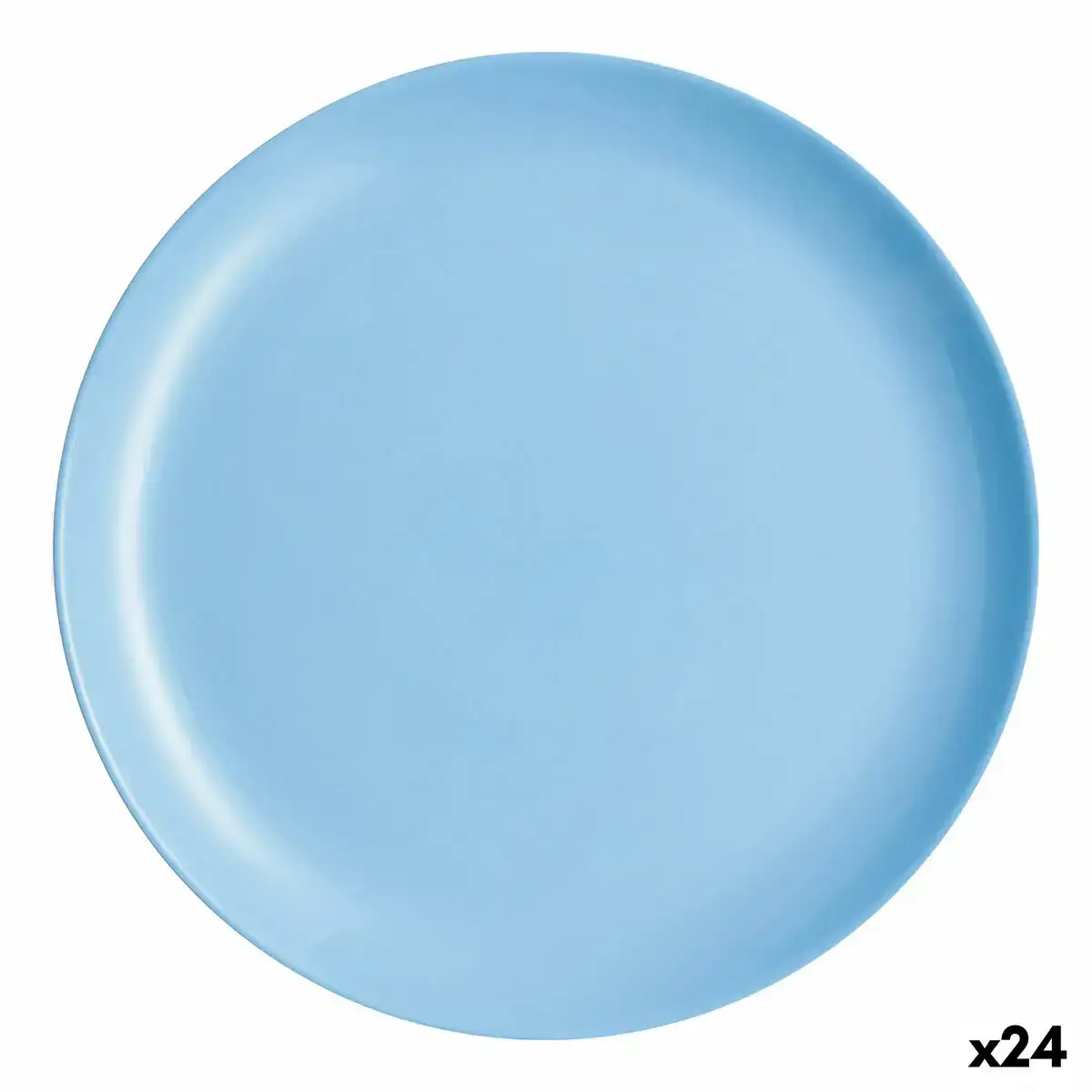 Assiette plate luminarc diwali bleu verre 25 cm 24 unites _5172. DIAYTAR COTE D'IVOIRE - Votre Passage vers l'Élégance Abordable. Explorez notre collection où chaque produit est choisi pour sa qualité et son accessibilité, incarnant ainsi l'essence du Côte d'Ivoire.