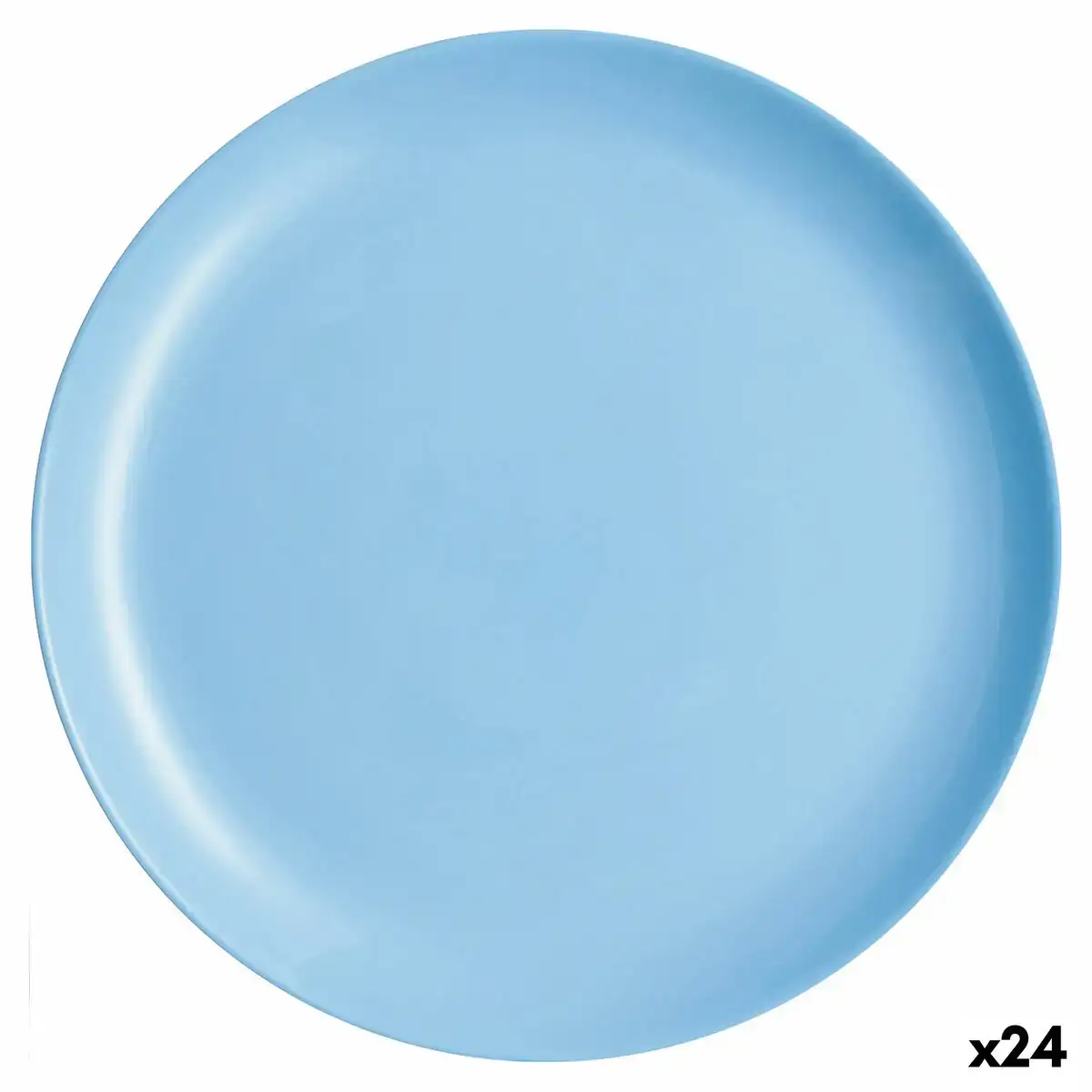 Assiette plate luminarc diwali bleu verre o 27 cm 24 unites _6978. DIAYTAR COTE D'IVOIRE - Là où Choisir est une Célébration de l'Artisanat. Explorez notre gamme variée et choisissez des produits qui incarnent la tradition et le talent des artisans du Côte d'Ivoire.