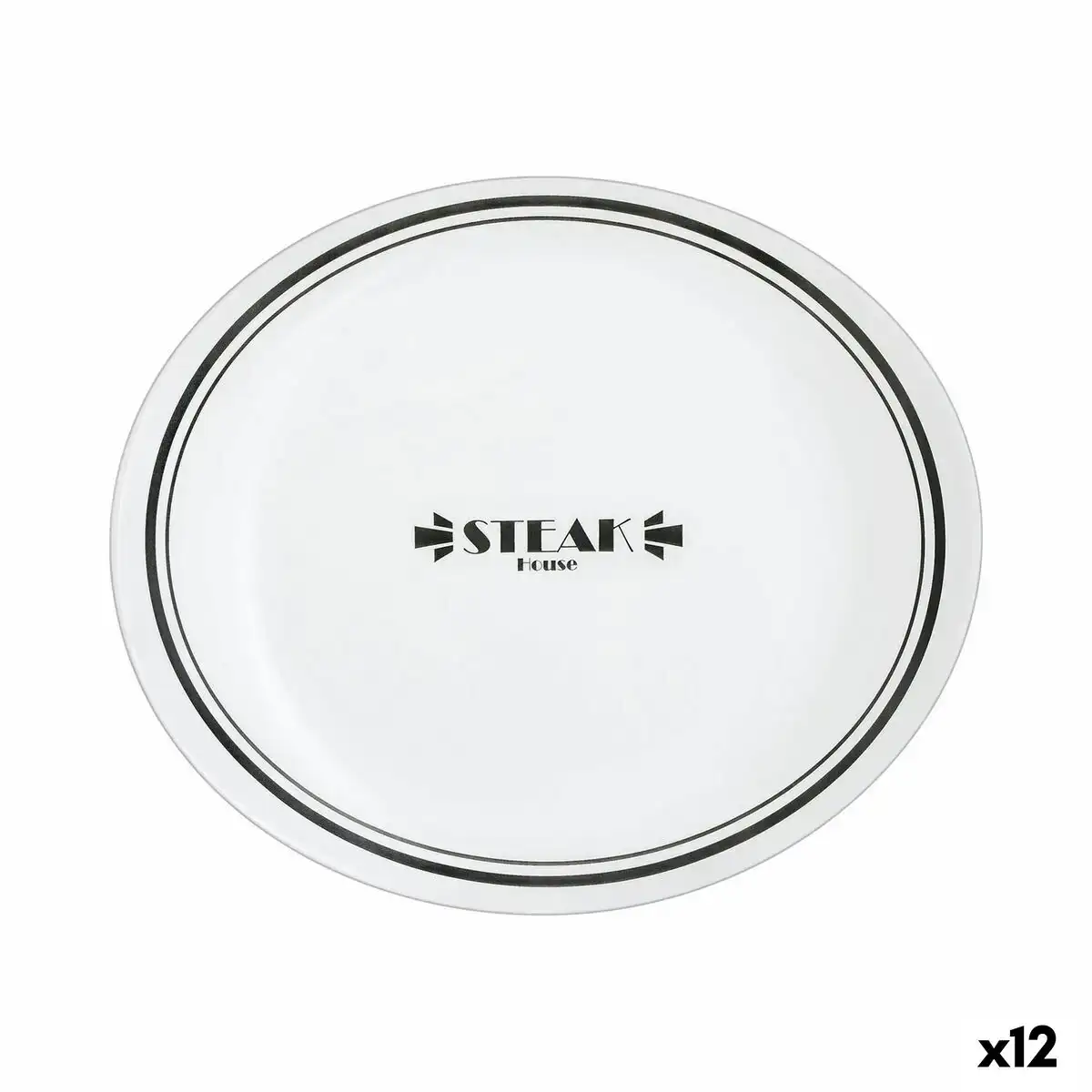 Assiette plate luminarc friends time bistro viande blanc noir verre o 30 cm 12 unites _2107. DIAYTAR COTE D'IVOIRE - Où Choisir est un Acte d'Amour pour le Côte d'Ivoire. Explorez notre boutique en ligne et choisissez des articles qui célèbrent la culture et l'artisanat du pays.