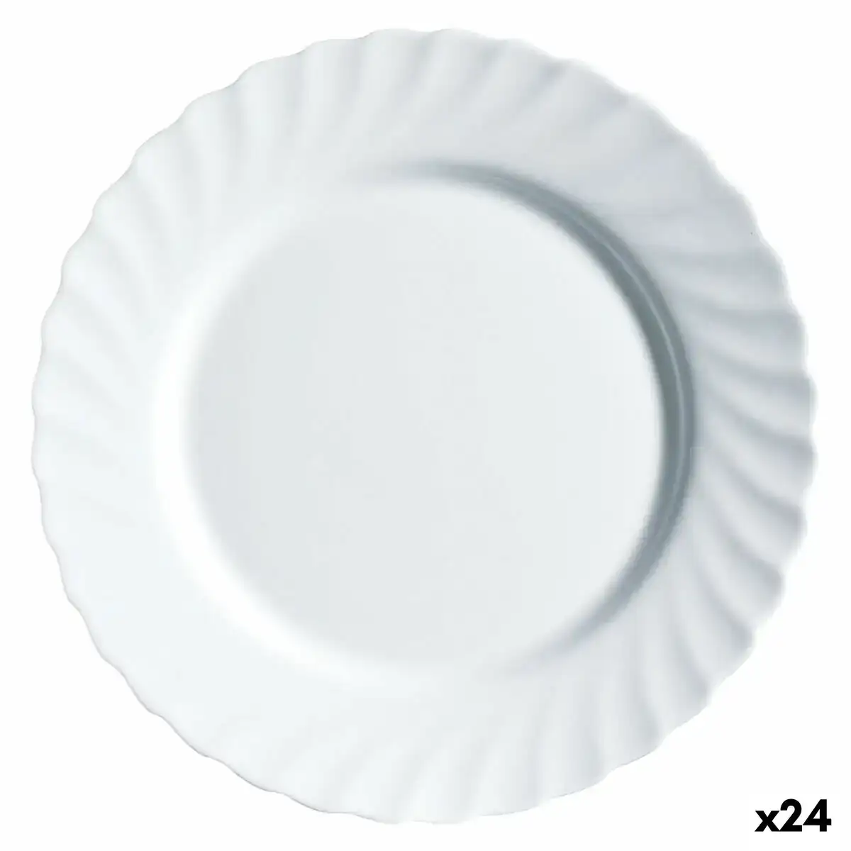 Assiette plate luminarc trianon blanc verre o 24 5 cm 24 unites _5370. DIAYTAR COTE D'IVOIRE - Là où Chaque Produit a son Propre Éclat. Explorez notre boutique en ligne et trouvez des articles qui ajoutent de la brillance à votre quotidien.