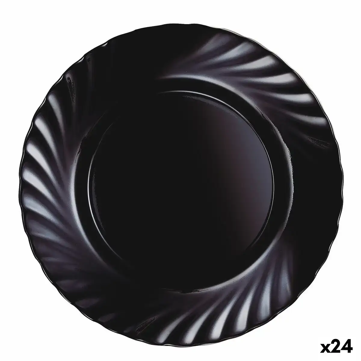 Assiette plate luminarc trianon noir verre o 24 5 cm 24 unites _2692. DIAYTAR COTE D'IVOIRE - Là où la Beauté Rencontre la Fonctionnalité. Parcourez notre sélection pour trouver des produits qui allient esthétique et praticité, pour un quotidien sublimé.