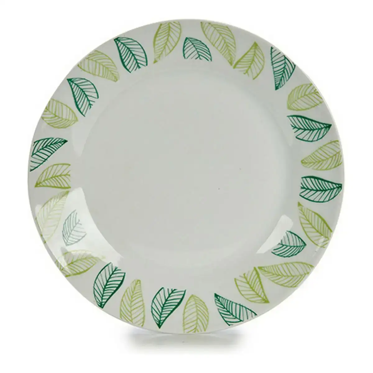 Assiette plate o 24 4 cm blanc vert volets porcelaine_9445. DIAYTAR COTE D'IVOIRE - Où Choisir est un Plaisir Responsable. Explorez notre boutique en ligne et adoptez des produits qui reflètent notre engagement envers la durabilité.