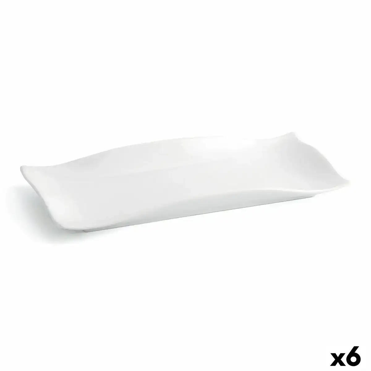 Assiette plate quid gastro fun 29 5 x 11 x 3 cm ceramique blanc 6 unites _6760. DIAYTAR COTE D'IVOIRE - Où Chaque Achat Raconte une Histoire. Parcourez notre boutique en ligne pour trouver des articles qui évoquent le savoir-faire et la tradition du Côte d'Ivoire.