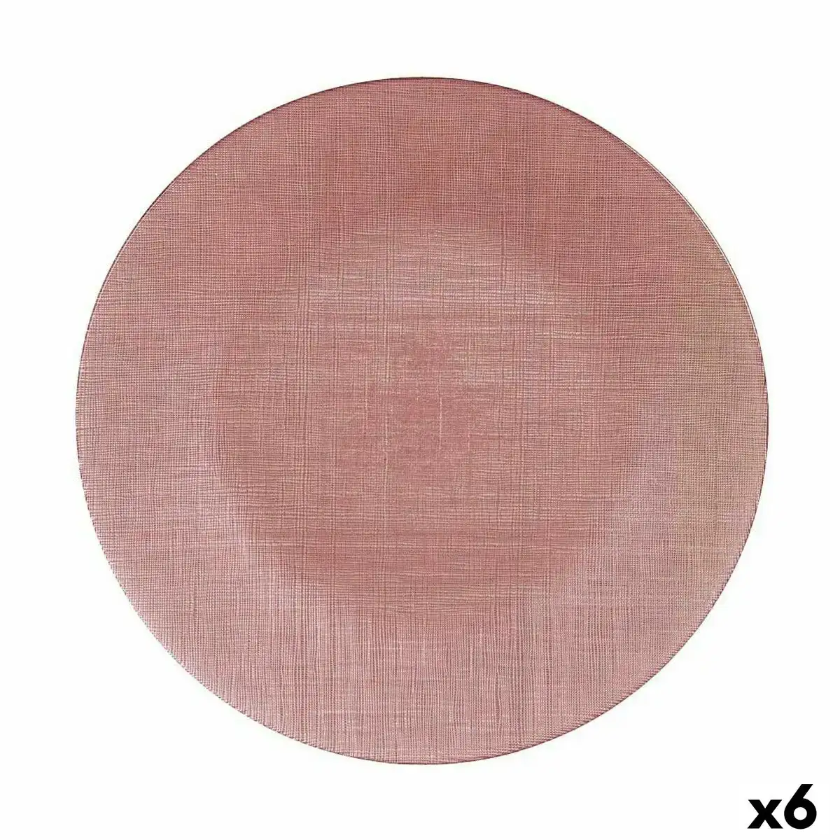 Assiette plate rose verre 32 5 x 2 x 32 5 cm 6 unites _3560. Entrez dans DIAYTAR COTE D'IVOIRE - Où Chaque Détail Compte. Explorez notre boutique en ligne pour trouver des produits de haute qualité, soigneusement choisis pour répondre à vos besoins et vos désirs.