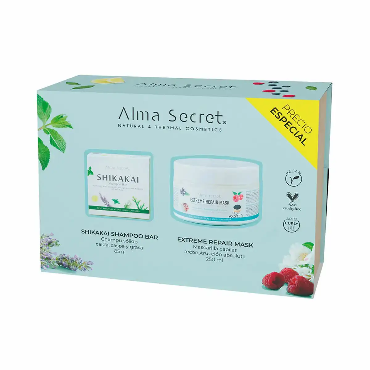 Assortiment pour cheveux alma secret traitement capillaire fortifiant 2 pieces_9696. Bienvenue sur DIAYTAR COTE D'IVOIRE - Où Chaque Produit a son Histoire. Découvrez notre sélection unique et choisissez des articles qui racontent la richesse culturelle et artistique du Côte d'Ivoire.