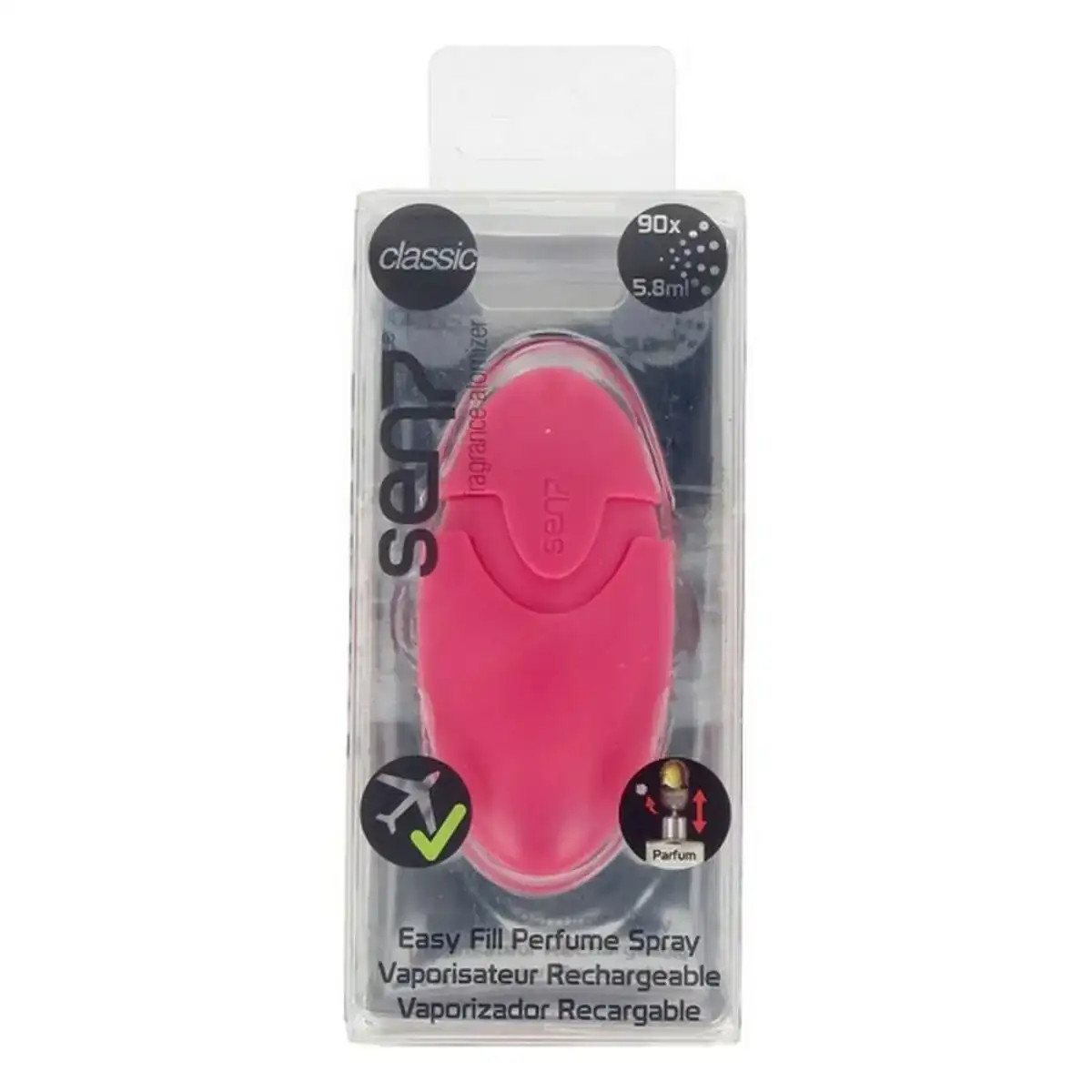 Atomiseur rechargeable hot pink sen7 classic parfum 5 8 ml _4023. DIAYTAR COTE D'IVOIRE - Votre Boutique en Ligne, Votre Choix Illimité. Parcourez nos rayons et découvrez des produits qui vous inspirent, de la mode à la maison et bien plus.