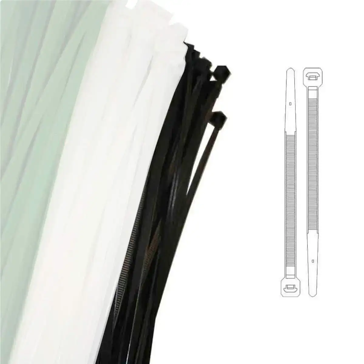 Attaches pour cable en nylon edm 100 x 2 5 mm noir 100 unites_6891. DIAYTAR COTE D'IVOIRE - Votre Portail Vers l'Élégance Accessible. Parcourez notre boutique en ligne pour découvrir des produits qui incarnent le luxe à des prix abordables.