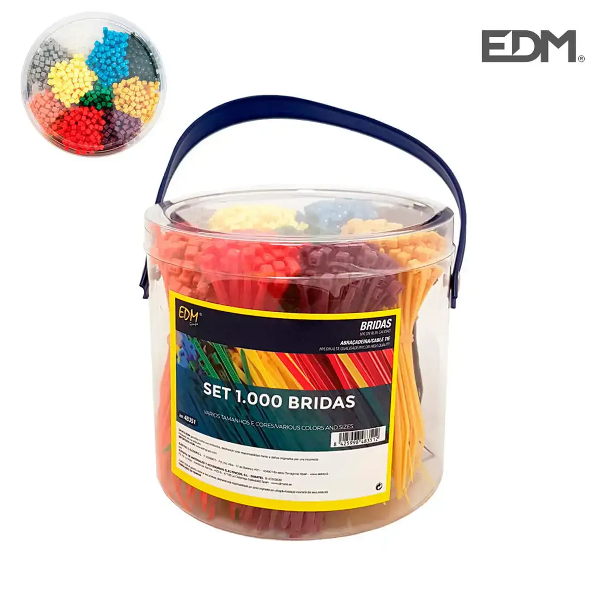 Attaches pour cable en nylon edm 1000 unidades multicouleur_6410. DIAYTAR COTE D'IVOIRE - Où le Shopping est un Plaisir Engagé. Parcourez notre catalogue et choisissez des produits qui respectent vos valeurs et vos attentes.