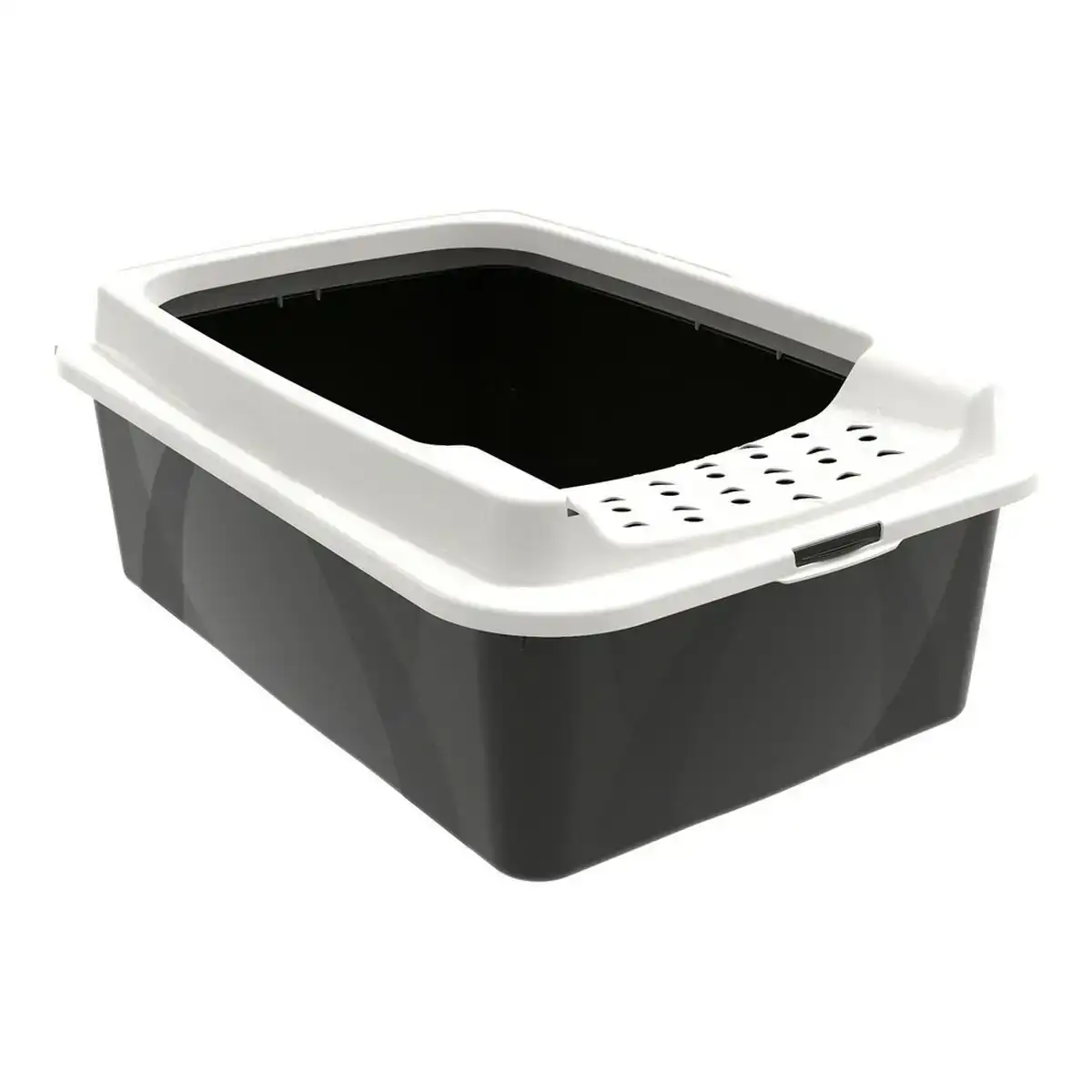 Bac a litiere pour chats rotho my pet bonnie eco 56 x 17 x 40 cm blanc noir_2106. Entrez dans l'Univers de DIAYTAR COTE D'IVOIRE - Où Chaque Produit a son Histoire. Explorez notre catalogue et découvrez des trésors qui racontent la riche culture du Côte d'Ivoire.